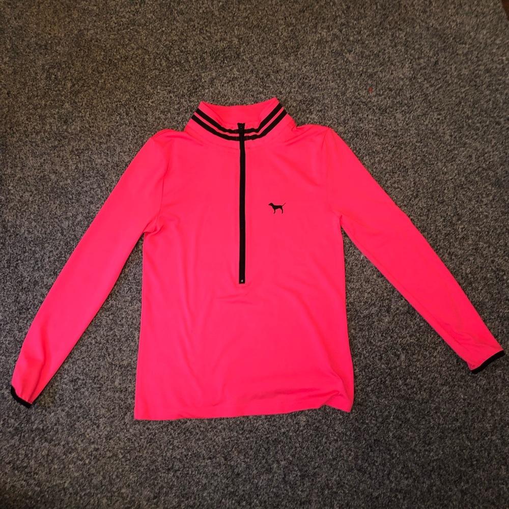 PINK Victoria’s Secret Quarter-zip Pullover Size M